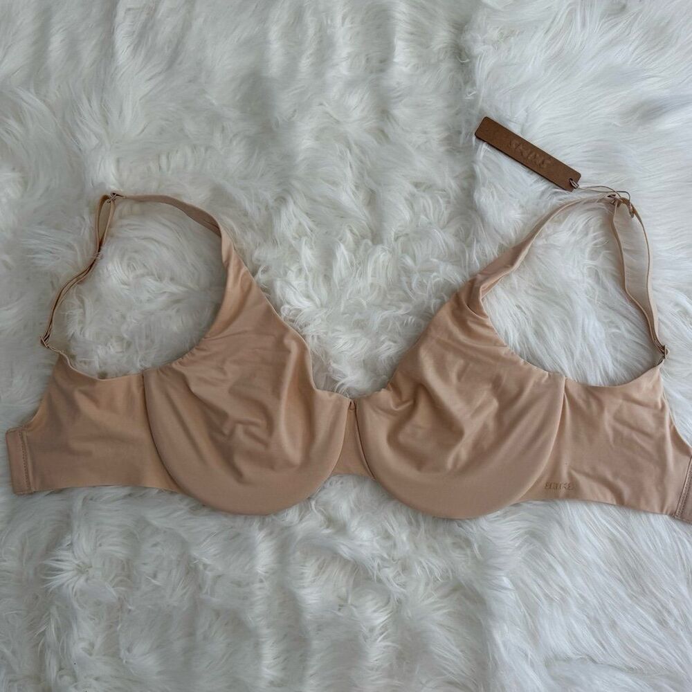 Skims Smoothing Intimates Unlined Minimizer Bra Sand Size 32DDD